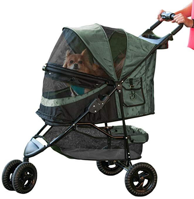 Pet Gear No-Zip Special Edition 3 Wheel Pet Stroller for Cats/Dogs, Zipperless Entry, Easy One-Hand Fold, Removable Liner