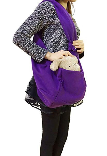 FakeFace Small Dog Cat Sling Carrier Bag Travel Tote Soft Cozy Puppy Kitty Rabbit Pouch Shoulder Carry Tote Bag