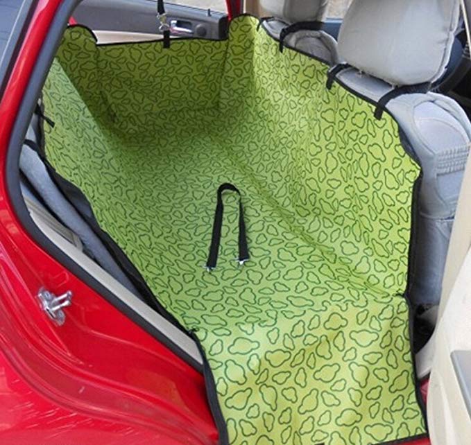 Kamay's® Oxford Travel Protective Rear Car Seat Cover for Pet Dogs --- Double Layer Waterproof (Green)