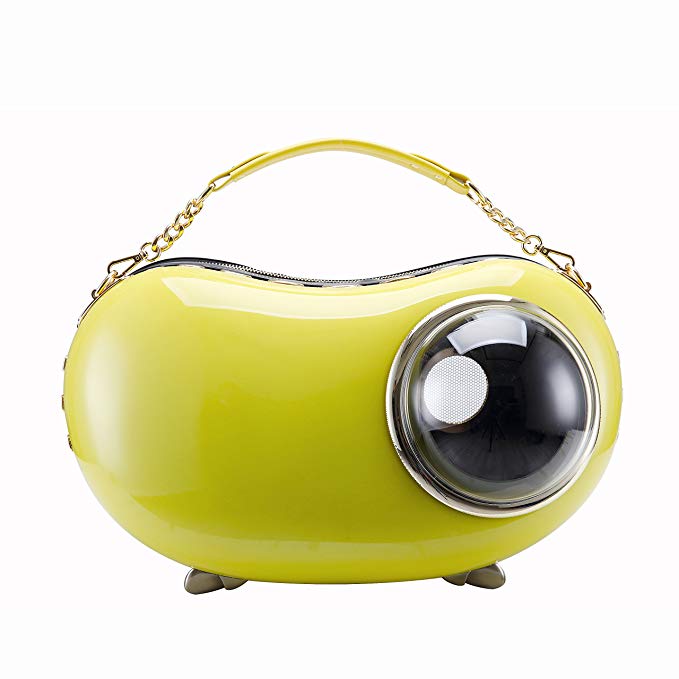 U-pet Peapod Design Bubble Cat Dog Puppy Pet Travel Carrier,Yellow