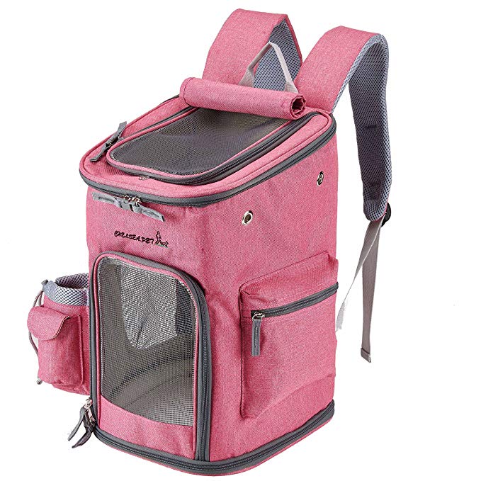 Pettom Soft Sided Cat Dog Carrier Should Bag Backpack for Pets Outdoor Travel