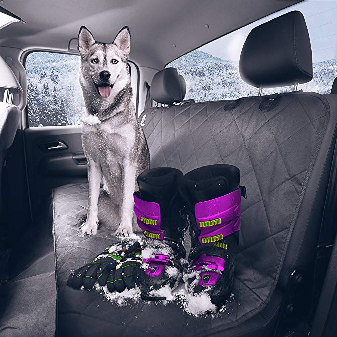 Dog Seat Cover – Pet Seat Cover for Protecting your Rear Car Seat and Keeping your Dog or Cat Comfortable on Back Seat Car - SUV - Jeep – WaterProof Hammock for Rear Bench