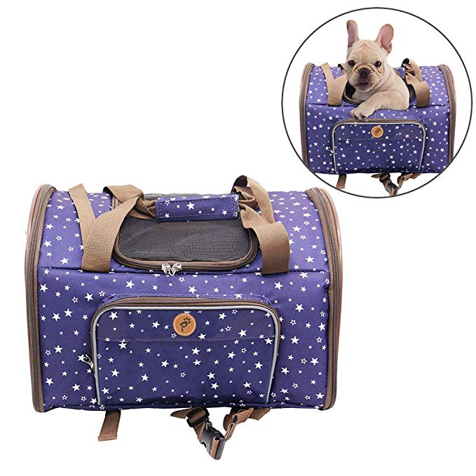 Youxiang Small Pet Carrier Puppy Shoulder Bag Handbag Car Seat Soft Sided Bag Pet Travel Airline Approved Backpack for Medium Dogs and Cats