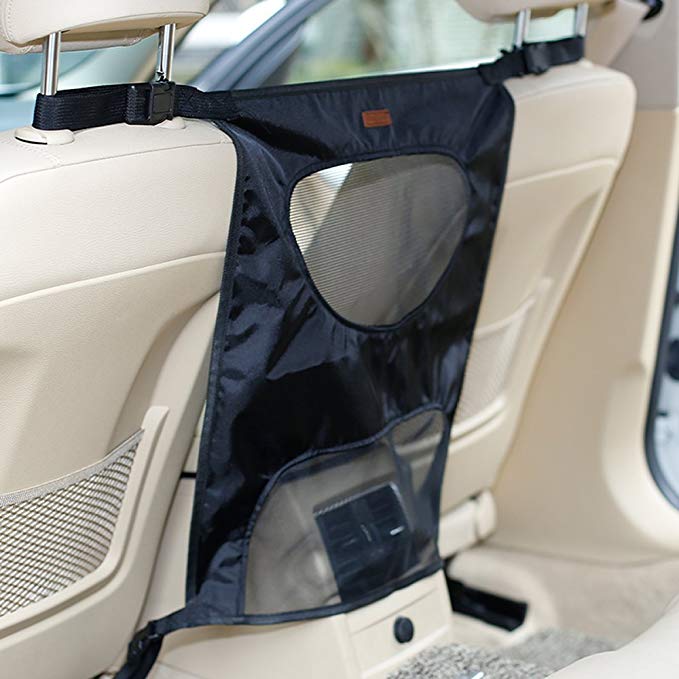 WSGEE Pet Car Backseat Barrier Adjustable for Safe Travel Driving