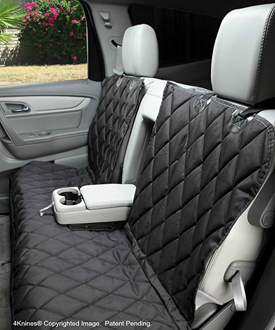 Dog Seat Cover without Hammock 60/40 fold down seat and middle seat belt capable - USA company