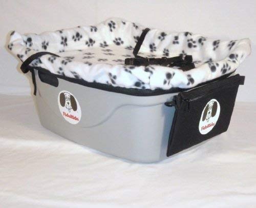 1 Seater Dog Car Seat Finish: Gray, Harness Size: Medium, Lining Color: White
