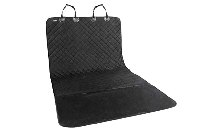 Universal Car Seat Covers for Dogs: Cargo Liner / Seat Protector for Cars, Trucks & SUVs - Waterproof, Heavy Duty Pet Carseat Cover for Trunk or Back Seats - Travel Accessories for Pets - Black