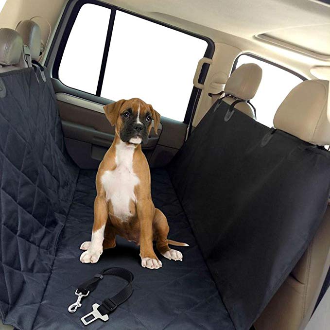 AUXMART Dog Seat Cover for Cars Trucks and SUVs - Non Slip Backing - Waterproof - Unconditional