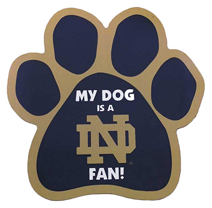 My Dog is a Notre Dame Fan! Paw Magnet
