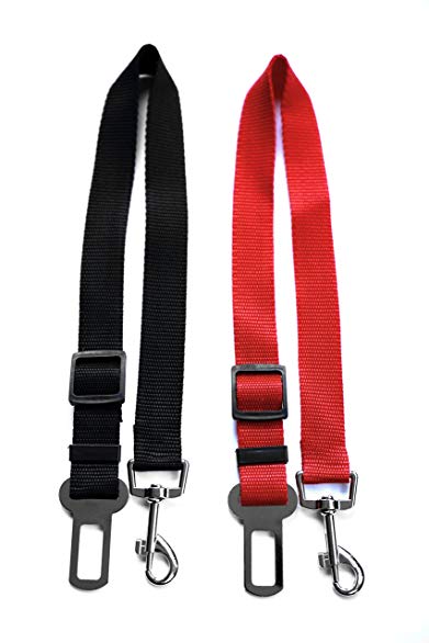 Avinko Ultimate Pet Seat Belt: Superior Quality Dog Car Safety Harness Lead/ Adjustable Length, Sturdy Manufacture, Eco-Friendly Dog Seat Belt For Dogs & Cats/ Travel w/ Your Pet In Comfort & Safety