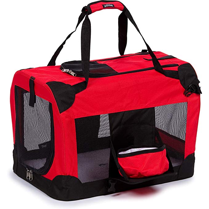 Deluxe 360° Vista View Pet Carrier in Red