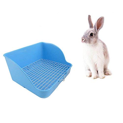 Toogoo Pet rabbit toilet Plastic rabbit to clean Rabbit toilet Buckle design, not easy to loose