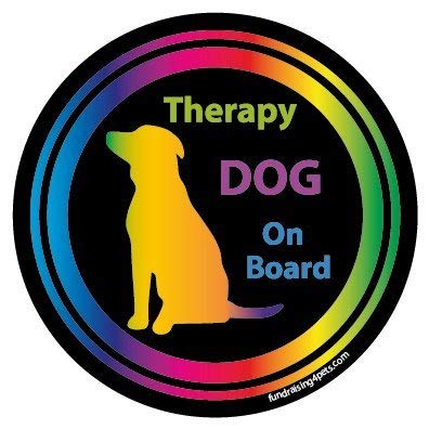 Therapy Dog On Board - Black