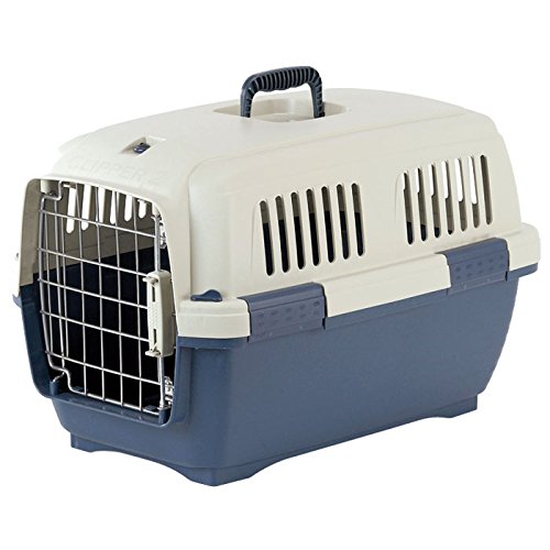 Cayman Pet Carrier - Beige and Blue - 22.25 in. x 14.5 in. x 14.25 in.