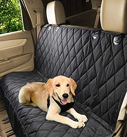 Jespet Dog Car Seat Cover Pets, Dog Car Travel Car Seat Protector Cars, Trucks, SUV, Black
