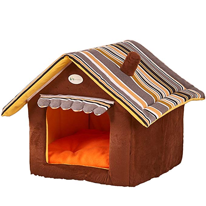 Fund Super Soft Nice Brown Indoor Dog House/pets Beds Pet Kennels Crates & Houses