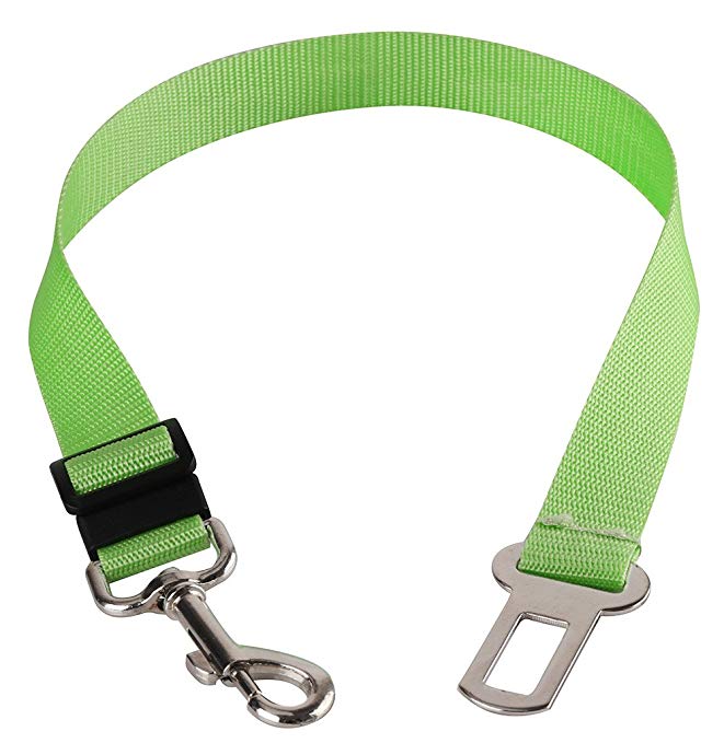 Walgap(tm) Car Vehicle Auto Safety Seat Belt for Dog Pet (7 Color) (Green)
