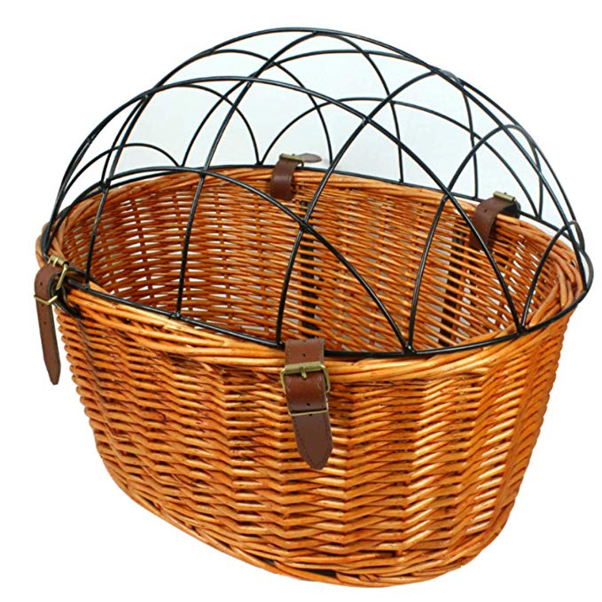 AORYVIC Wicker Dog Basket for Bikes Cat Carrier Pet Carrier