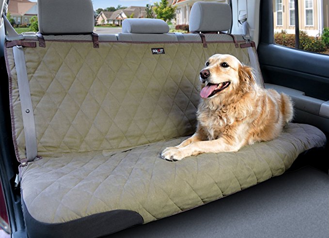 PetSafe Solvit Deluxe Pet Seat Cover- For Car, Truck, and SUV Use - Available in Hammock and Bench Styles