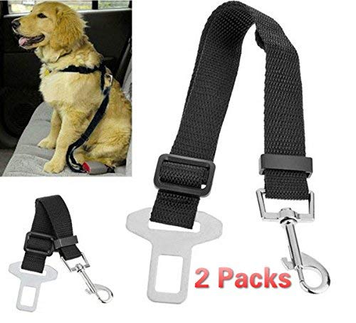 Maggift Adjustable Dog Seat Belt, Nylon Vehicle Seat Belt Pet Harness