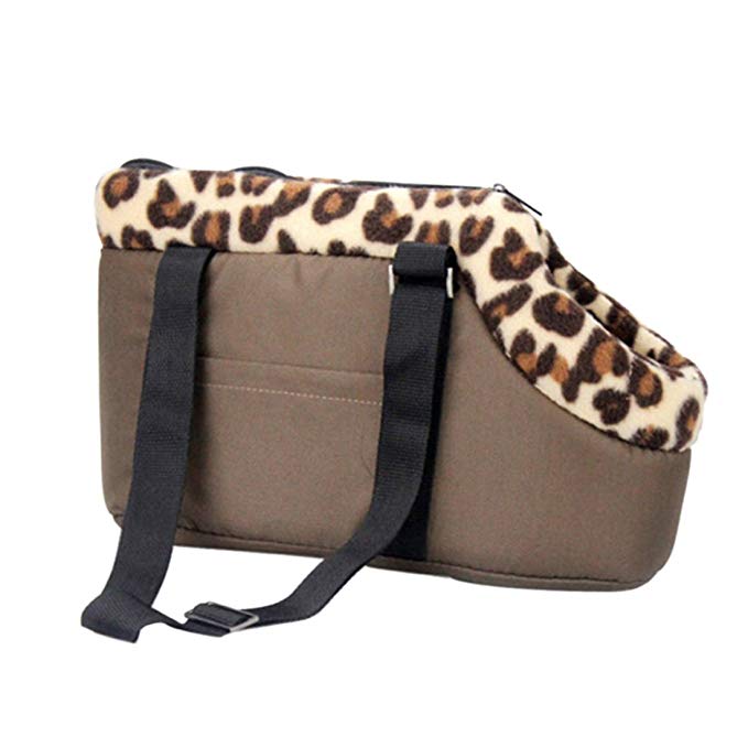 Qianle Leopard Dots Lightweight Pet Carrier Dog/Cat Handbag Shoulder Tote Bags