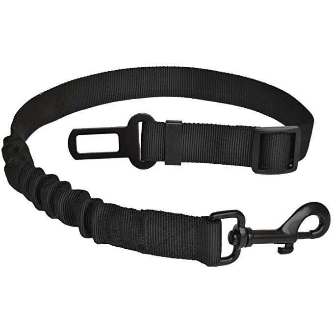 Pet Dog Bungee Seat Belt Leash Heavy Duty Nylon Tether Adjustable Safety Seatbelt Vehicle Car Restrain Harness Strap