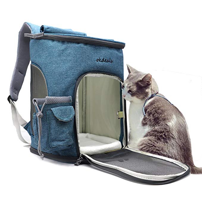 Soft-Sided Pet Carrier Backpack for Small Dogs and Cats Airline ...